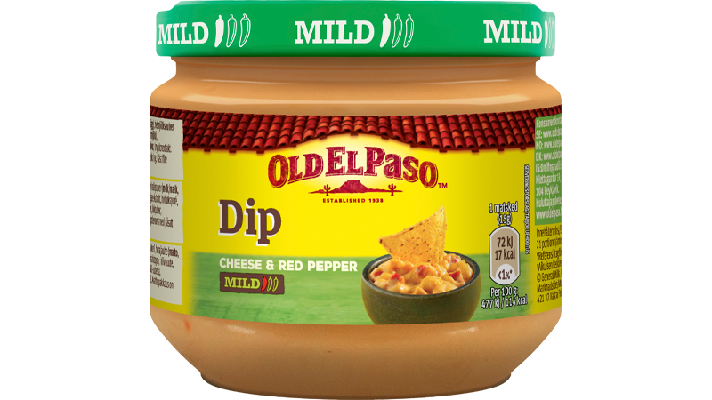 Ostaídýfa með rauðri papriku